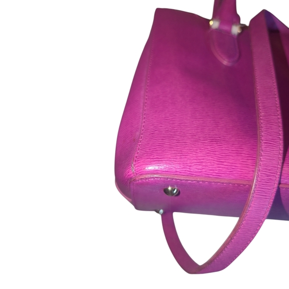 Lauren Ralph Lauren Pink Tote with Gold Accents *Slight Flaw* - Picture 11 of 15